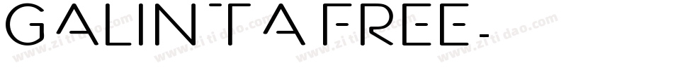 Galinta free字体转换